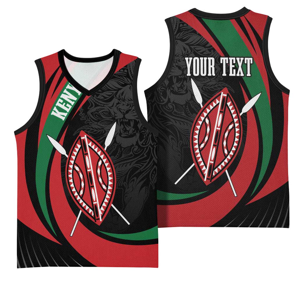 Kenya Personalized Basketball Jersey Mashujaa Day Lion Warrior LT7