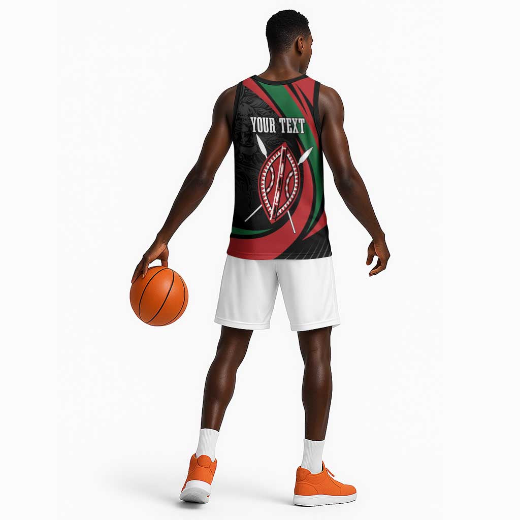 Kenya Personalized Basketball Jersey Mashujaa Day Lion Warrior LT7