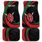 Kenya Personalized Car Mats Mashujaa Day Lion Warrior