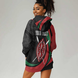 Kenya Personalized Hoodie Dress Mashujaa Day Lion Warrior