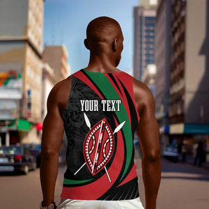 Kenya Personalized Men Tank Top Mashujaa Day Lion Warrior