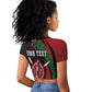 Kenya Personalized Raglan Cropped T shirt Mashujaa Day Lion Warrior