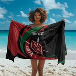 Kenya Personalized Sarong Mashujaa Day Lion Warrior