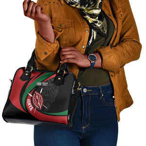 Kenya Personalized Shoulder Handbag Mashujaa Day Lion Warrior