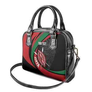 Kenya Personalized Shoulder Handbag Mashujaa Day Lion Warrior