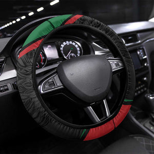 Kenya Steering Wheel Cover Mashujaa Day Lion Warrior