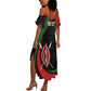 Kenya Personalized Summer Maxi Dress Mashujaa Day Lion Warrior