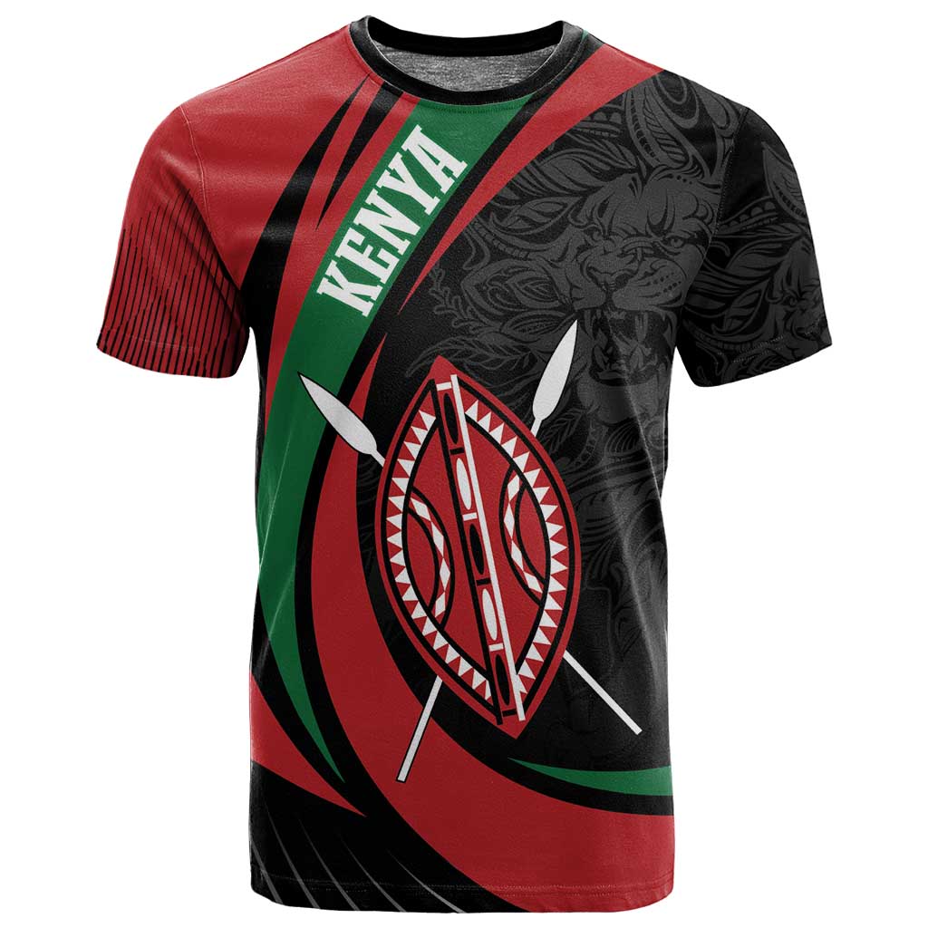 Kenya Personalized T shirt Mashujaa Day Lion Warrior