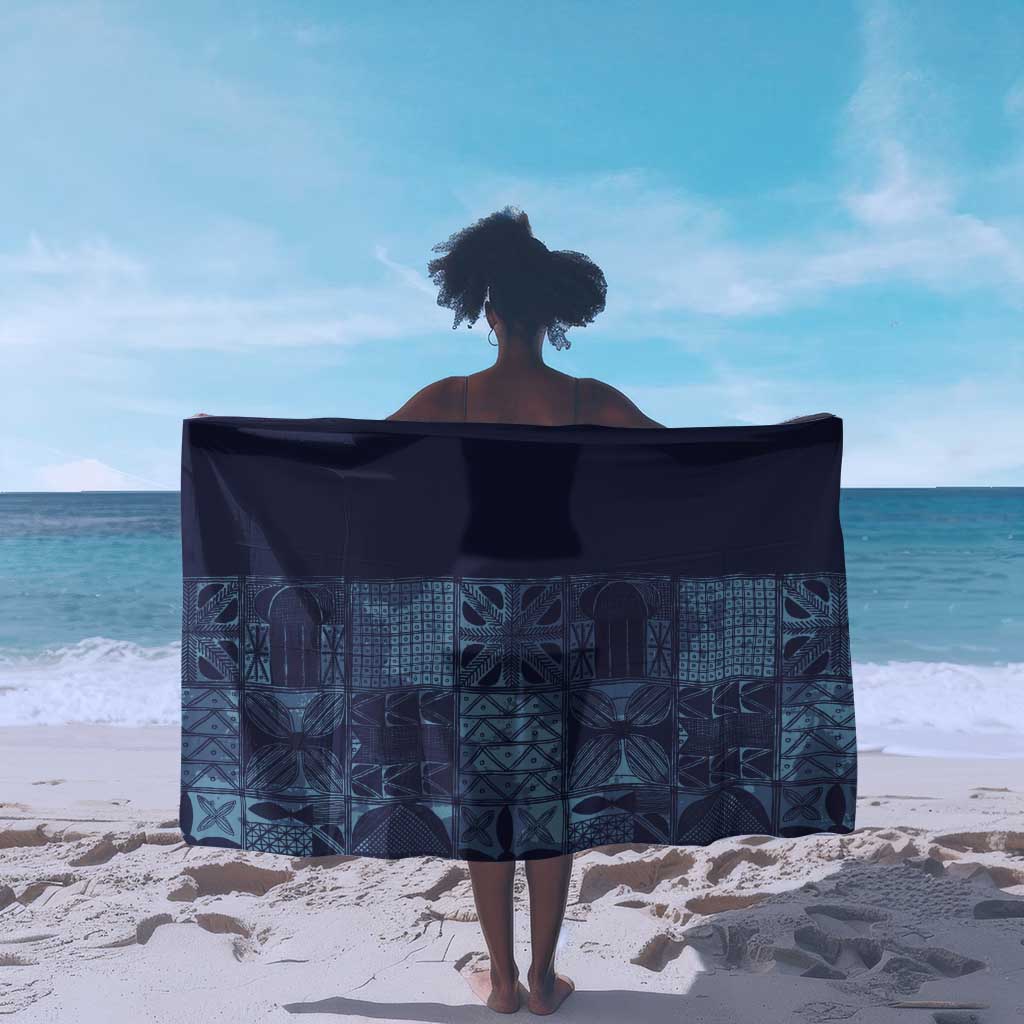 Yoruba Adire Eleko Patterns Sarong Indigo Vintage