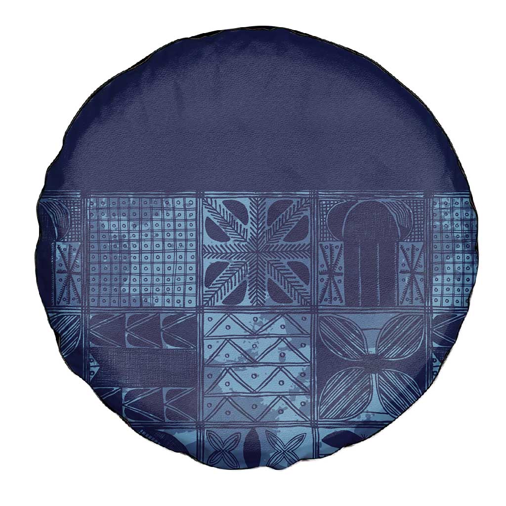 Yoruba Adire Eleko Patterns Spare Tire Cover Indigo Vintage