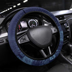 Yoruba Adire Eleko Patterns Steering Wheel Cover Indigo Vintage