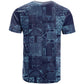 Yoruba Adire Eleko Patterns T shirt Indigo Vintage