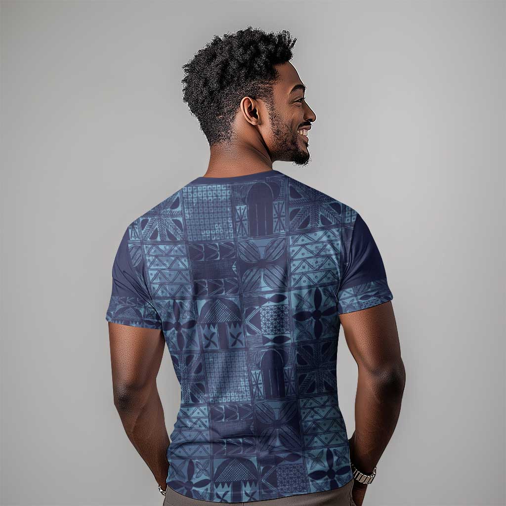 Yoruba Adire Eleko Patterns T shirt Indigo Vintage