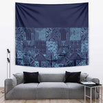 Yoruba Adire Eleko Patterns Tapestry Indigo Vintage