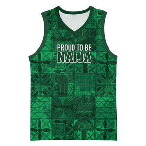 Nigeria Yoruba Adire Patterns Basketball Jersey Proud To Be Naija LT7