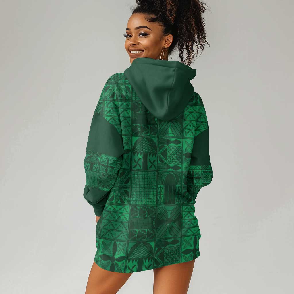 Nigeria Yoruba Adire Patterns Hoodie Dress Proud To Be Naija