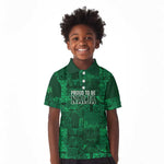 Nigeria Yoruba Adire Patterns Kid Polo Shirt Proud To Be Naija