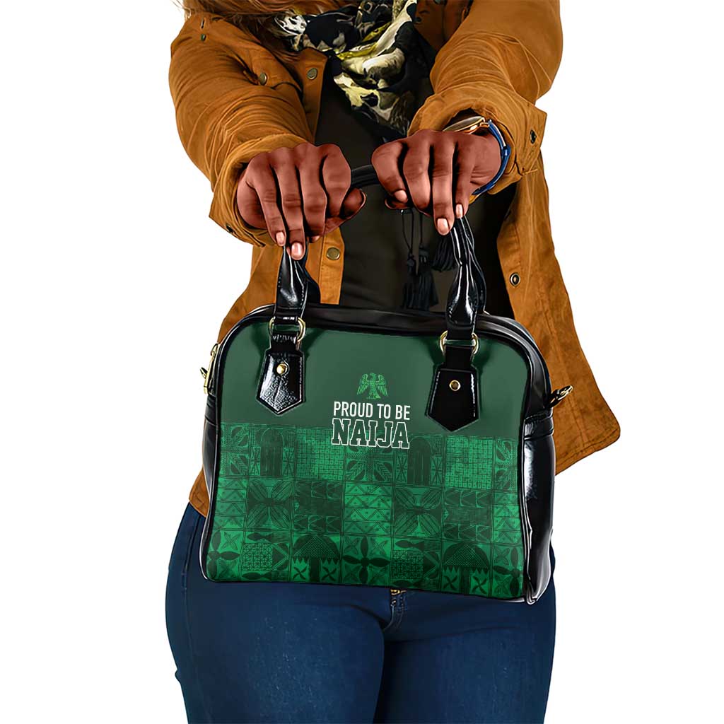 Nigeria Yoruba Adire Patterns Shoulder Handbag Proud To Be Naija