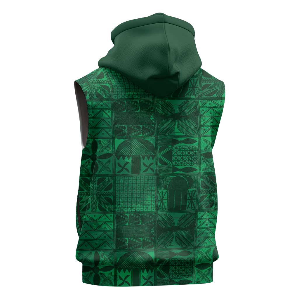 Nigeria Yoruba Adire Patterns Sleeveless Hoodie Proud To Be Naija - African Pride