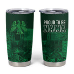 Nigeria Yoruba Adire Patterns Tumbler Cup Proud To Be Naija