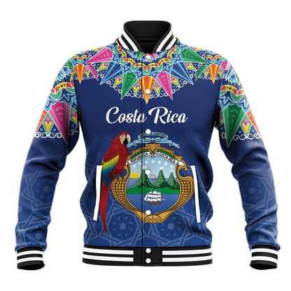 Pura Vida Costa Rica Personalized Baseball Jacket Oxcart Ornate Inspired - African Pride