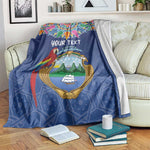 Pura Vida Costa Rica Personalized Blanket Oxcart Ornate Inspired - African Pride