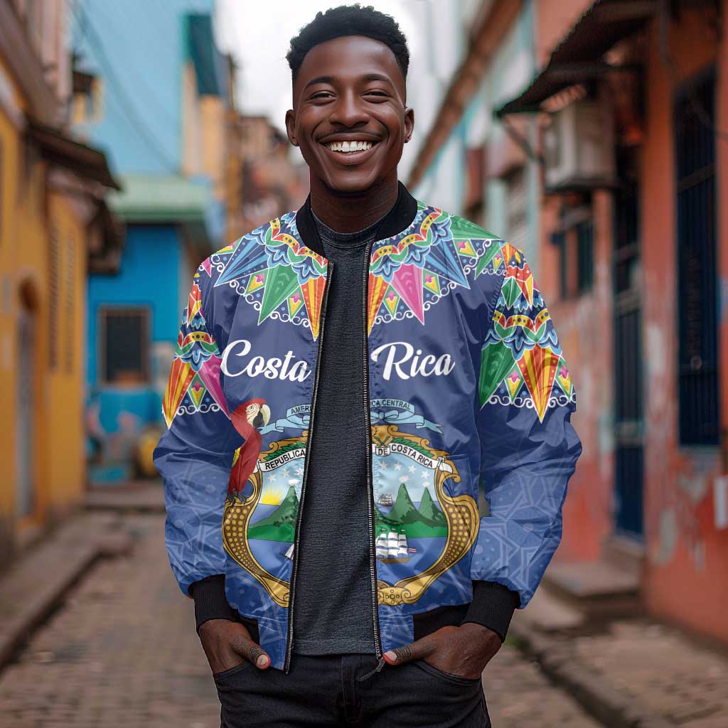 Pura Vida Costa Rica Personalized Bomber Jacket Oxcart Ornate Inspired - African Pride
