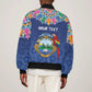 Pura Vida Costa Rica Personalized Bomber Jacket Oxcart Ornate Inspired - African Pride