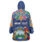 Pura Vida Costa Rica Personalized Kid Wearable Blanket Hoodie Oxcart Ornate Inspired - African Pride