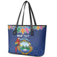 Pura Vida Costa Rica Personalized Leather Tote Bag Oxcart Ornate Inspired - African Pride