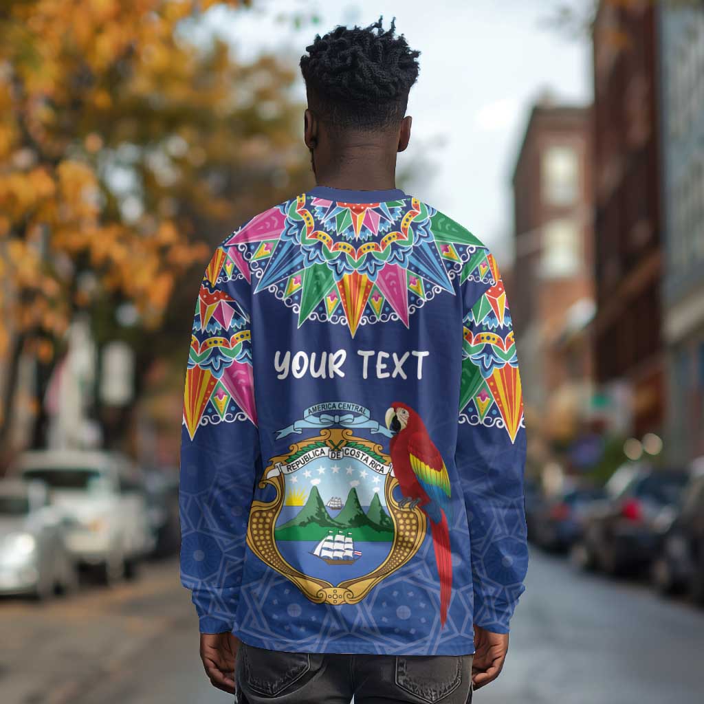 Pura Vida Costa Rica Personalized Long Sleeve Shirt Oxcart Ornate Inspired - African Pride