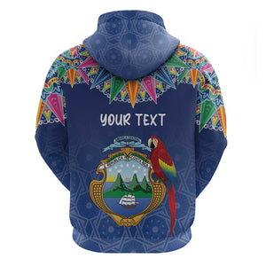 Pura Vida Costa Rica Personalized Zip Hoodie Oxcart Ornate Inspired - African Pride