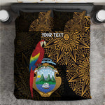Pura Vida Costa Rica Personalized Bedding Set Oxcart Ornate Inspired Gold Pattern - African Pride