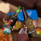 Pura Vida Costa Rica Personalized 4 in 1 Can Cooler Tumbler Oxcart Ornate Inspired Gold Pattern - African Pride