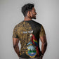 Pura Vida Costa Rica Personalized T shirt Oxcart Ornate Inspired Gold Pattern - African Pride