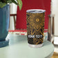 Pura Vida Costa Rica Personalized Tumbler Cup Oxcart Ornate Inspired Gold Pattern - African Pride