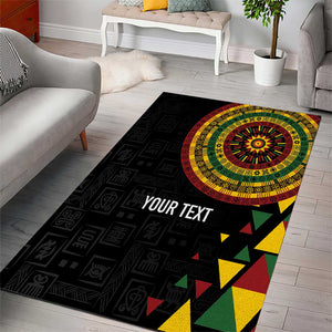 Personalized Adinkra Afro-Akan Culture Area Rug Afrikan Colors