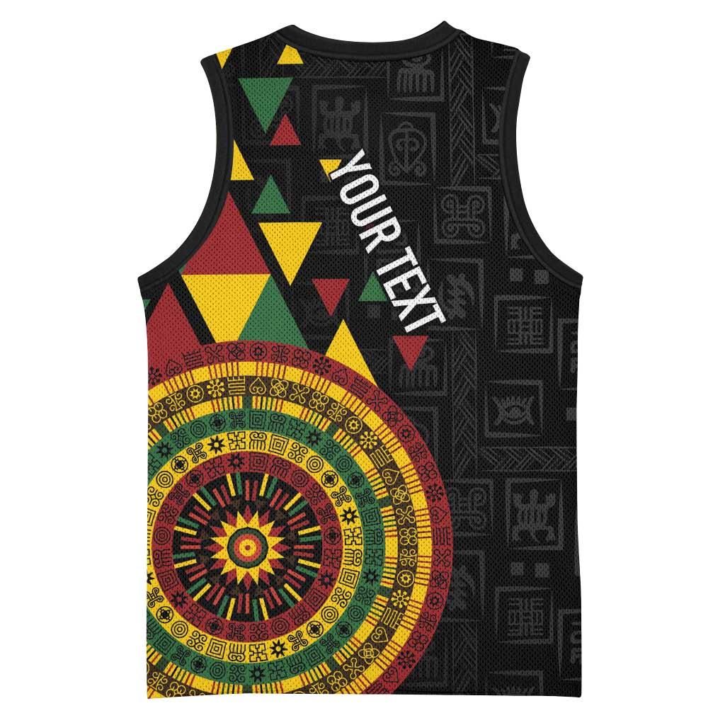 Personalized Adinkra Afro-Akan Culture Basketball Jersey Afrikan Colors LT7