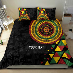 Personalized Adinkra Afro-Akan Culture Bedding Set Afrikan Colors