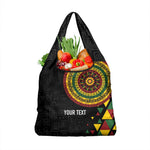 Personalized Adinkra Afro-Akan Culture Grocery Bag Afrikan Colors