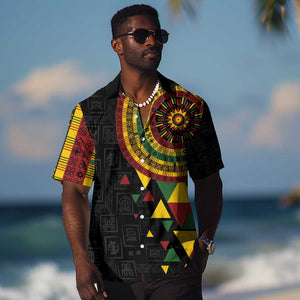 Personalized Adinkra Afro-Akan Culture Hawaiian Shirt Afrikan Colors