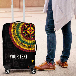 Personalized Adinkra Afro-Akan Culture Luggage Cover Afrikan Colors