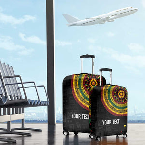 Personalized Adinkra Afro-Akan Culture Luggage Cover Afrikan Colors