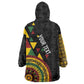 Personalized Adinkra Afro-Akan Culture Wearable Blanket Hoodie Afrikan Colors