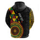 Personalized Adinkra Afro-Akan Culture Zip Hoodie Afrikan Colors