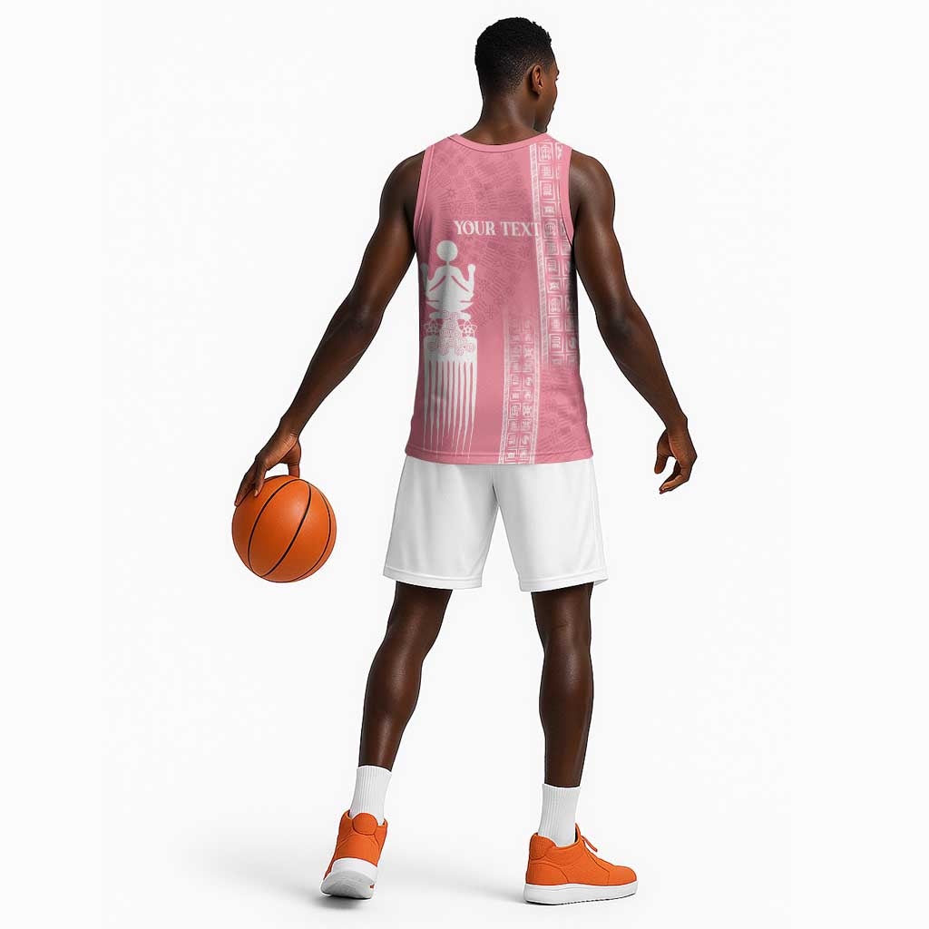 Personalized Adinkra Afro-Akan Culture Basketball Jersey Duafe - Women's Day LT7