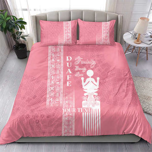 Personalized Adinkra Afro-Akan Culture Bedding Set Duafe - Women's Day