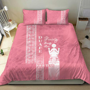 Personalized Adinkra Afro-Akan Culture Bedding Set Duafe - Women's Day