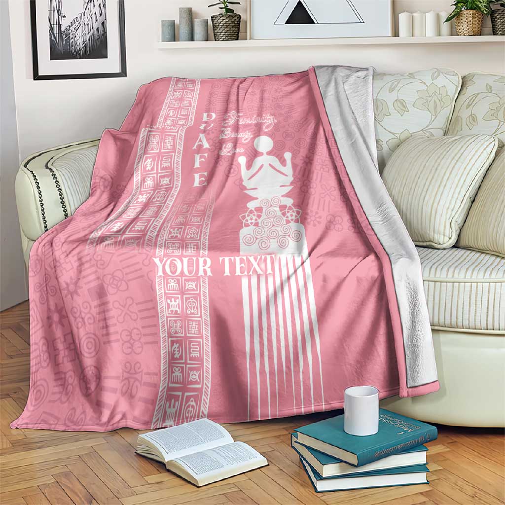 Personalized Adinkra Afro-Akan Culture Blanket Duafe - Women's Day