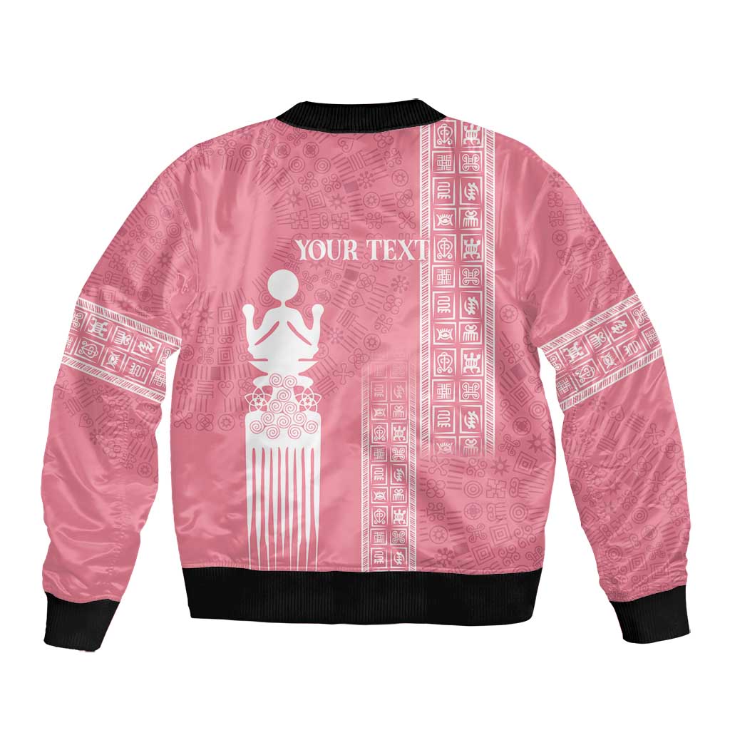 Personalized Adinkra Afro-Akan Culture Bomber Jacket Duafe - Women's Day